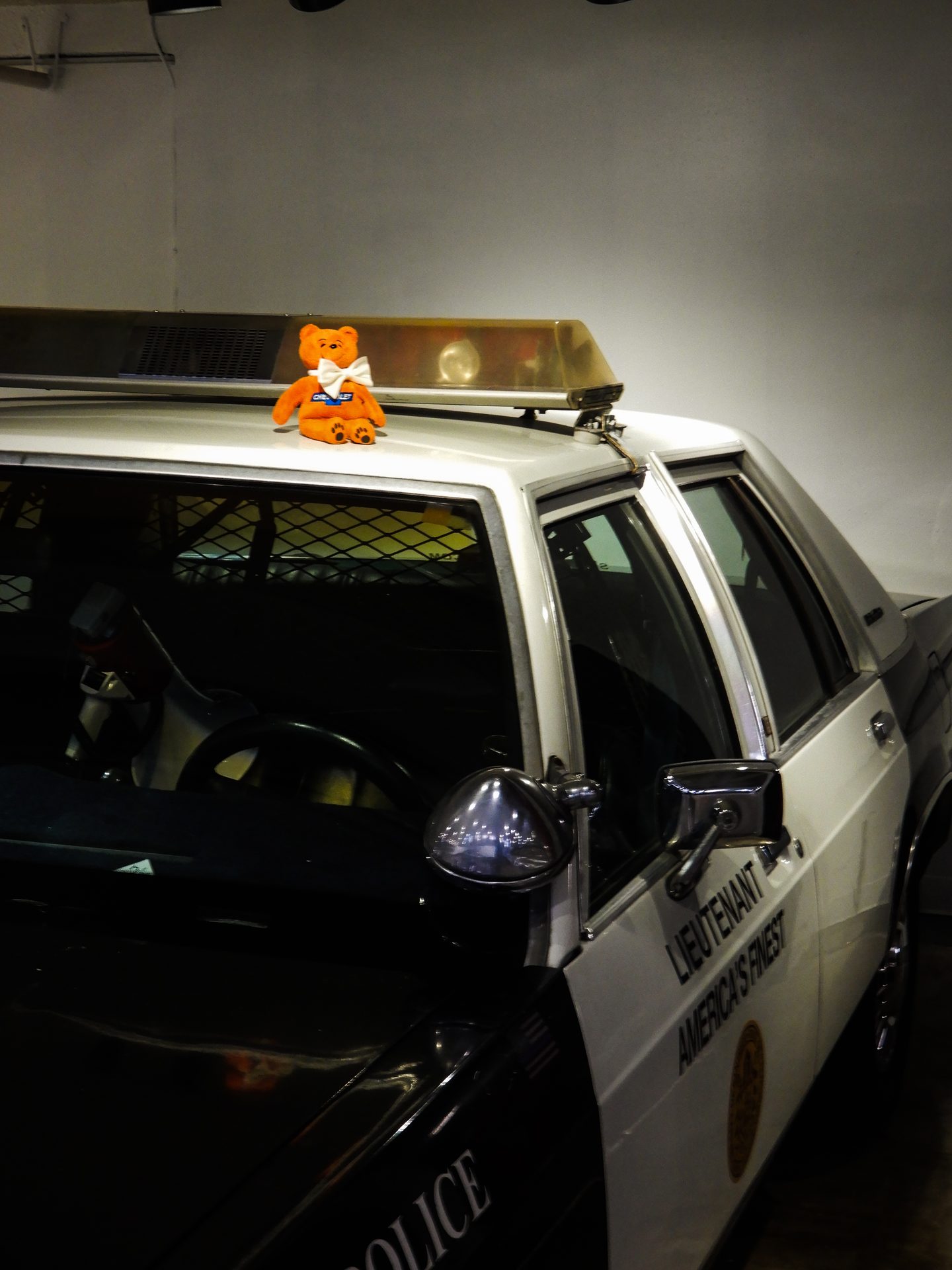 Police cruiser — Chevrolet bear on the roof