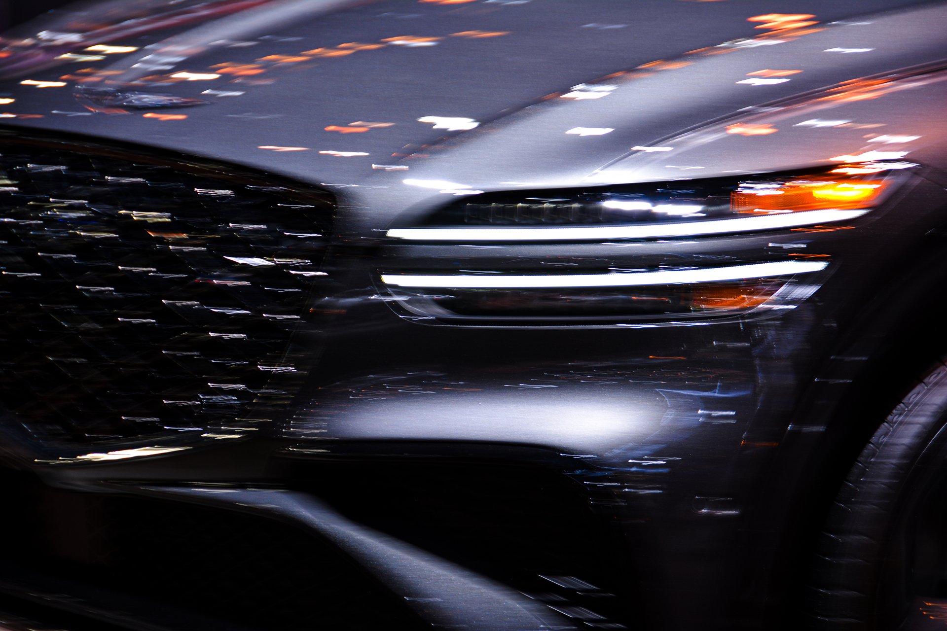 Audi — front grille and LED detail